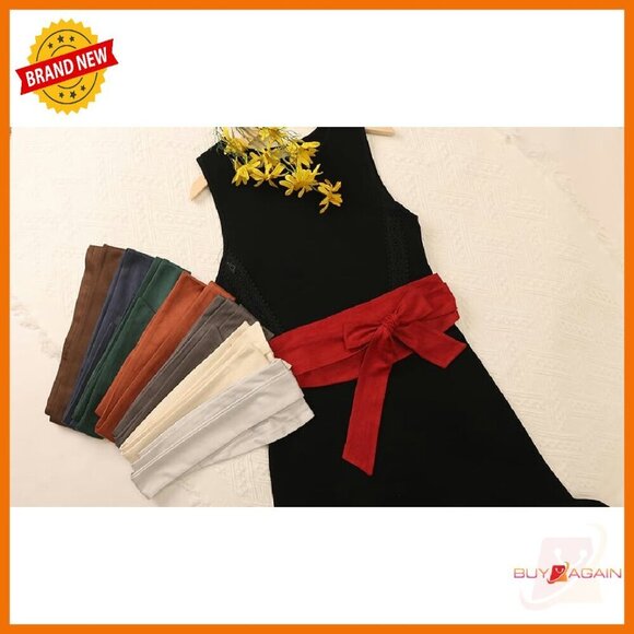 Plus Size Obi Belt Self-Tie Wrap Wide Sash Waistband for Dresses main image 5